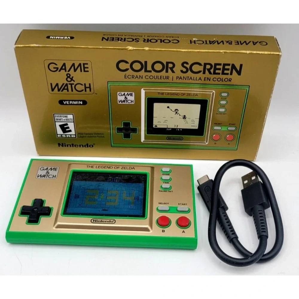Nintendo the Legend of Zelda Handheld Game and Watch System Color Screen ZL-35